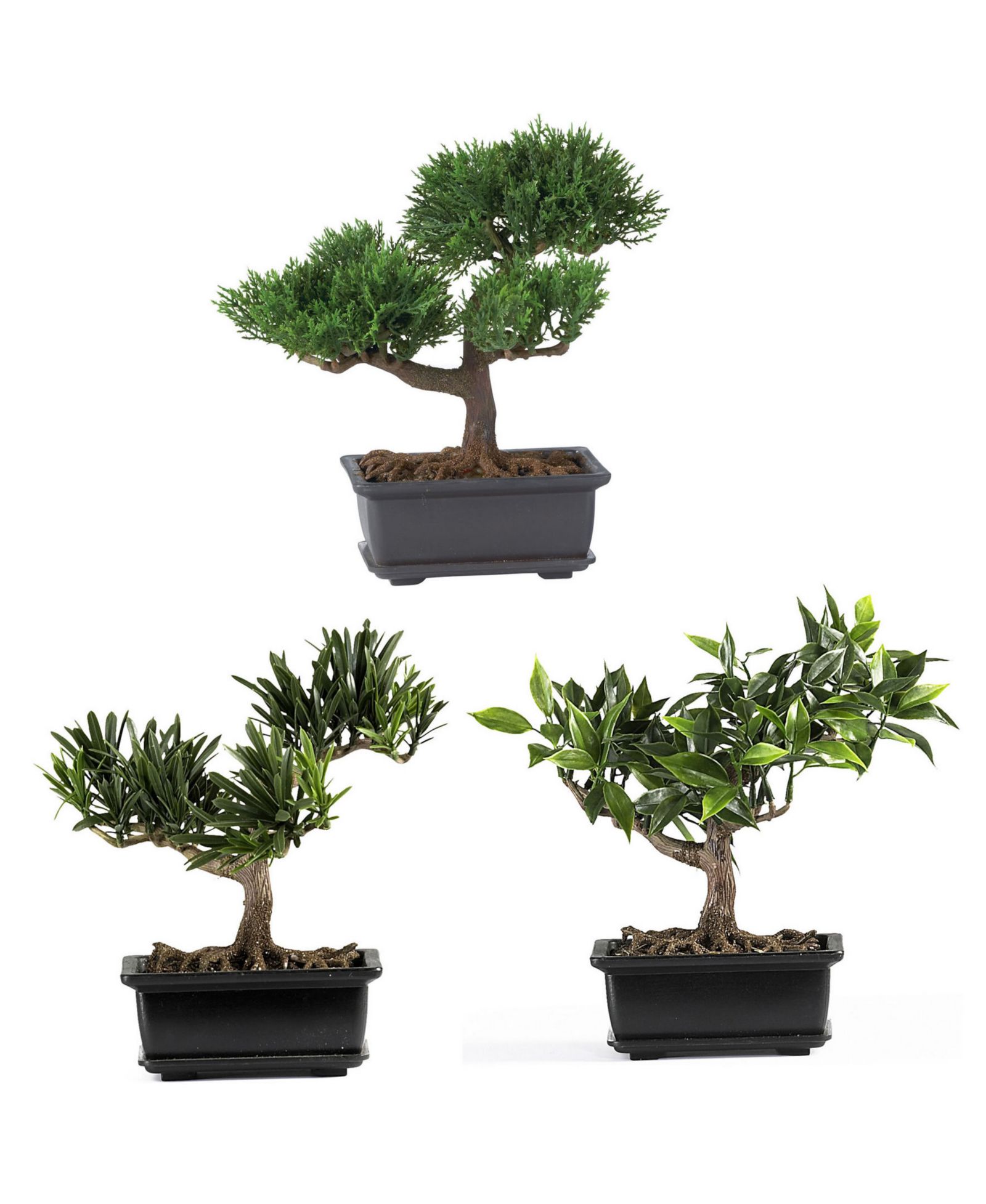 Набор искусственных бонсай Nearly Natural 8.5" Collection, 3 шт