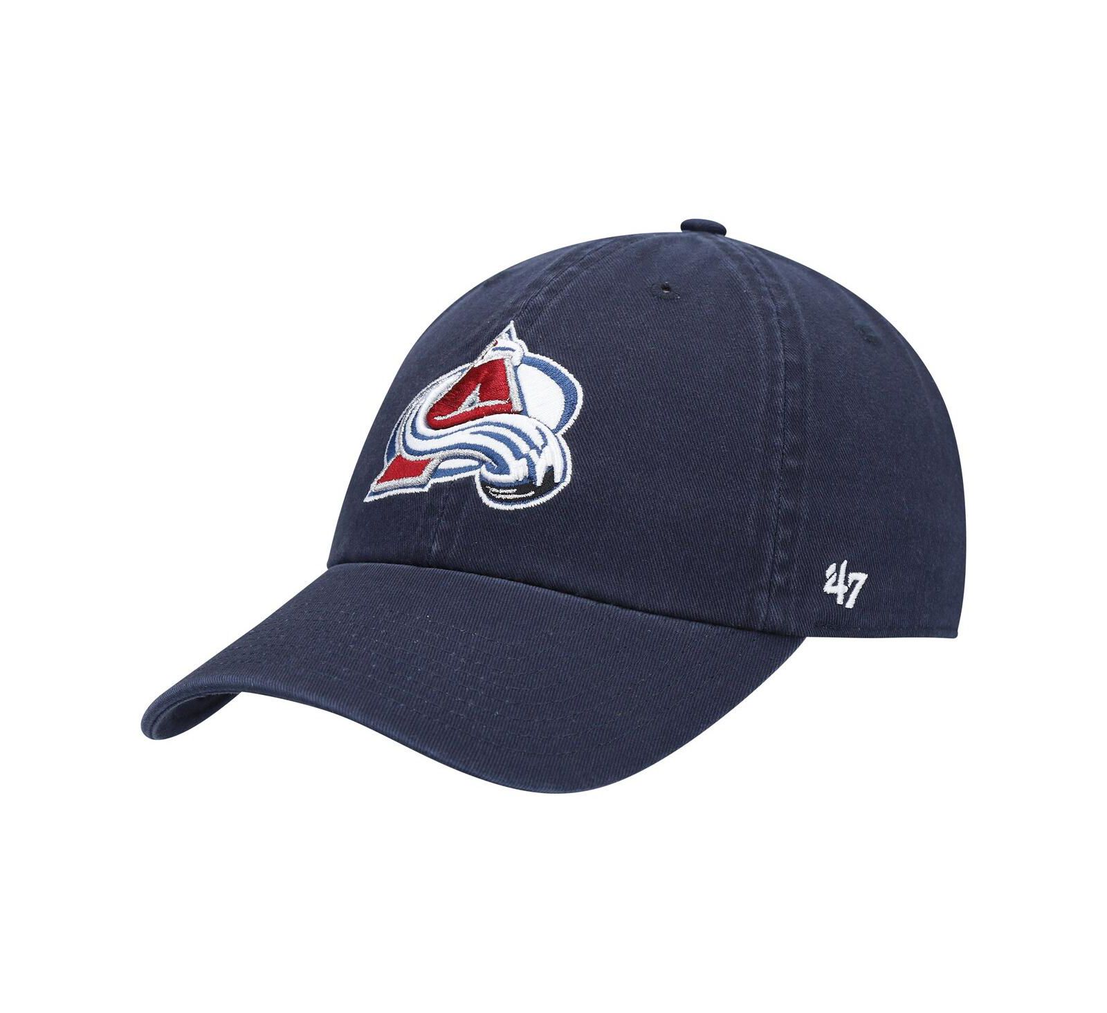 Мужская регулируемая кепка '47 Brand темно-синяя Colorado Avalanche Clean Up