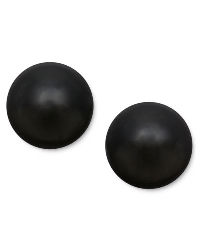 Серьги 14k Gold, серьги-гвоздики Onyx Ball (8mm)