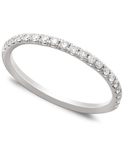 Кольцо с бриллиантовым паве (1/4 ct. t.w.) из 14k золота или 14k белого золота