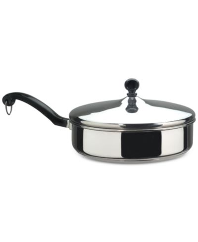 Farberware Classic Series Stainless Steel 2.75-Qt. Sauté Pan & Lid