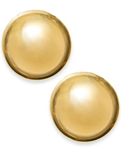 Серьги 14k Gold, гвоздики с шариками 12mm
