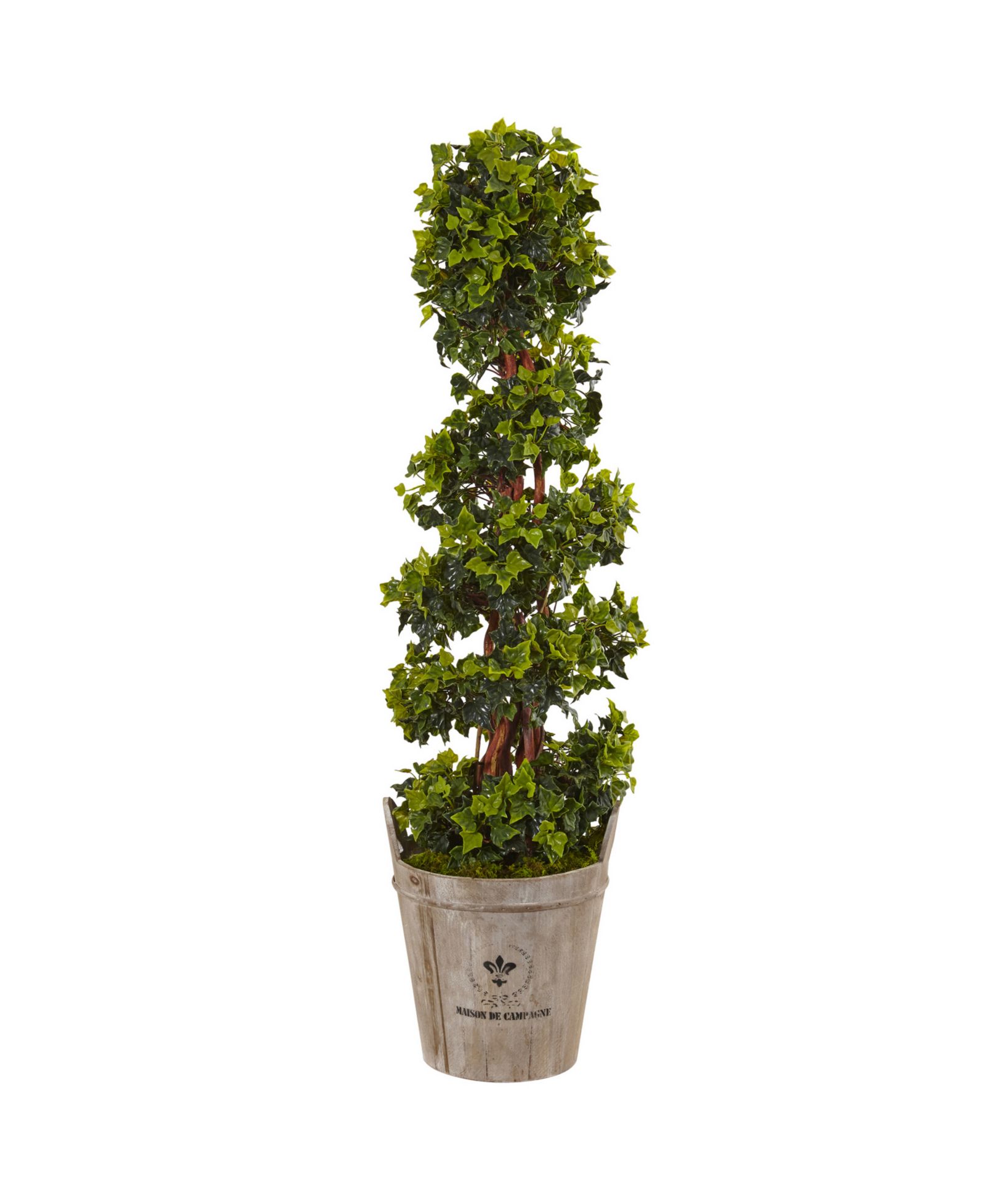 Искусственное дерево Nearly Natural English Ivy 4' с устойчивым к УФ-лучам покрытием в кашпо