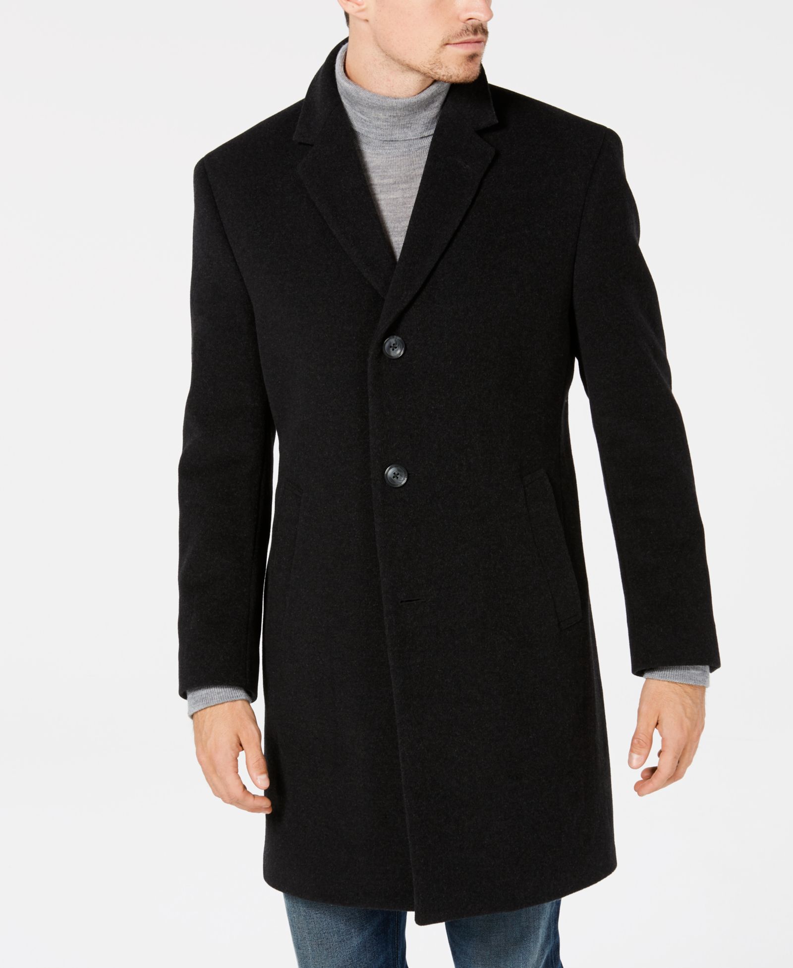 Мужское шерстяное пальто Nautica Barge Classic Fit с добавлением кашемира