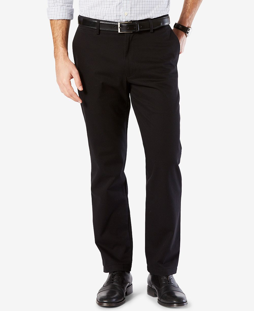 Dockers мужские прямые брюки из стрейчевой хлопка Signature Lux Khaki