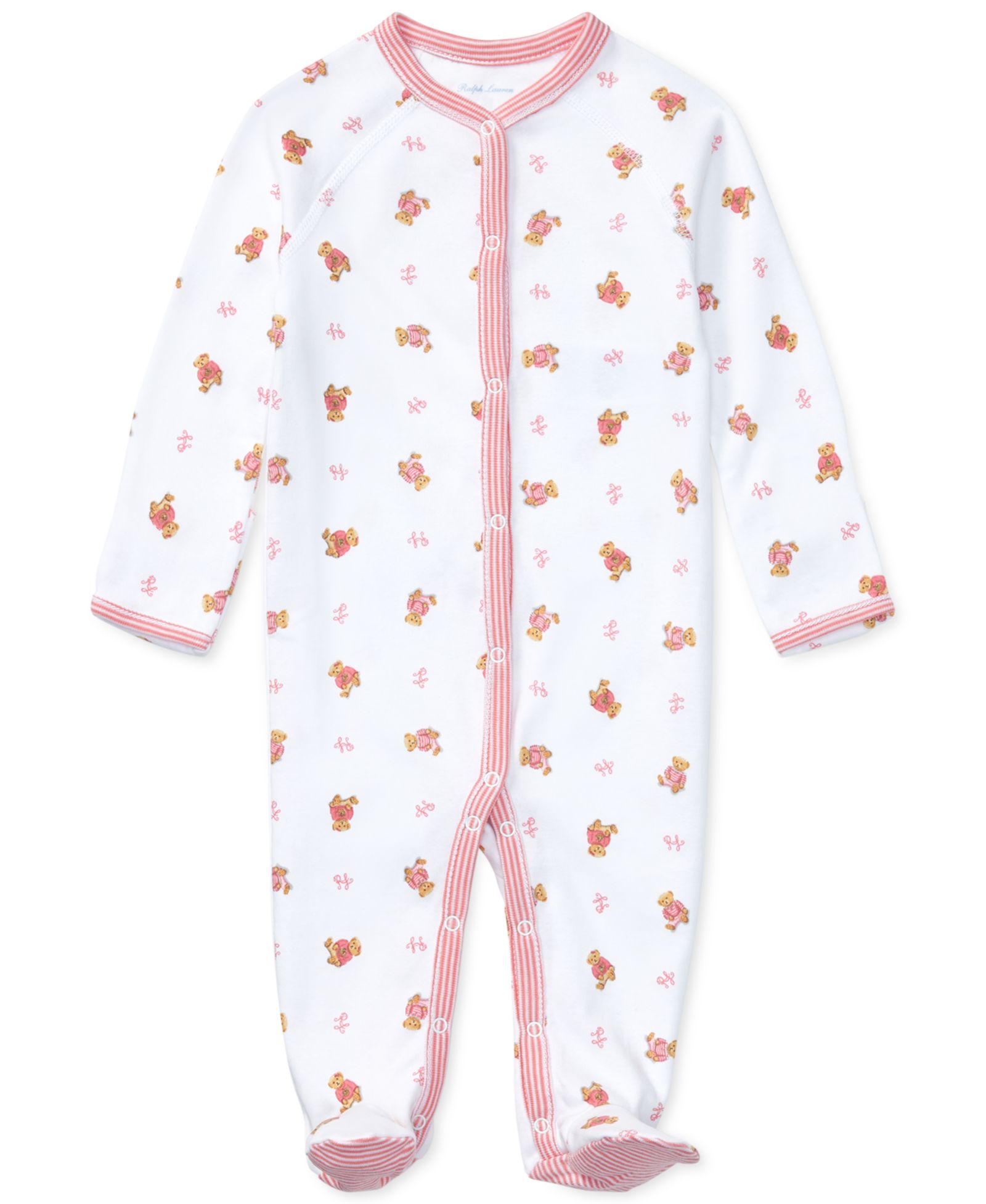 Детский комбинезон Polo Ralph Lauren Baby Girls Polo Bear Cotton Coverall