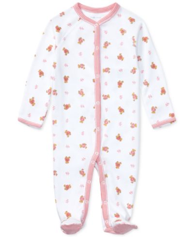 Детский комбинезон Polo Ralph Lauren Baby Girls Polo Bear Cotton Coverall