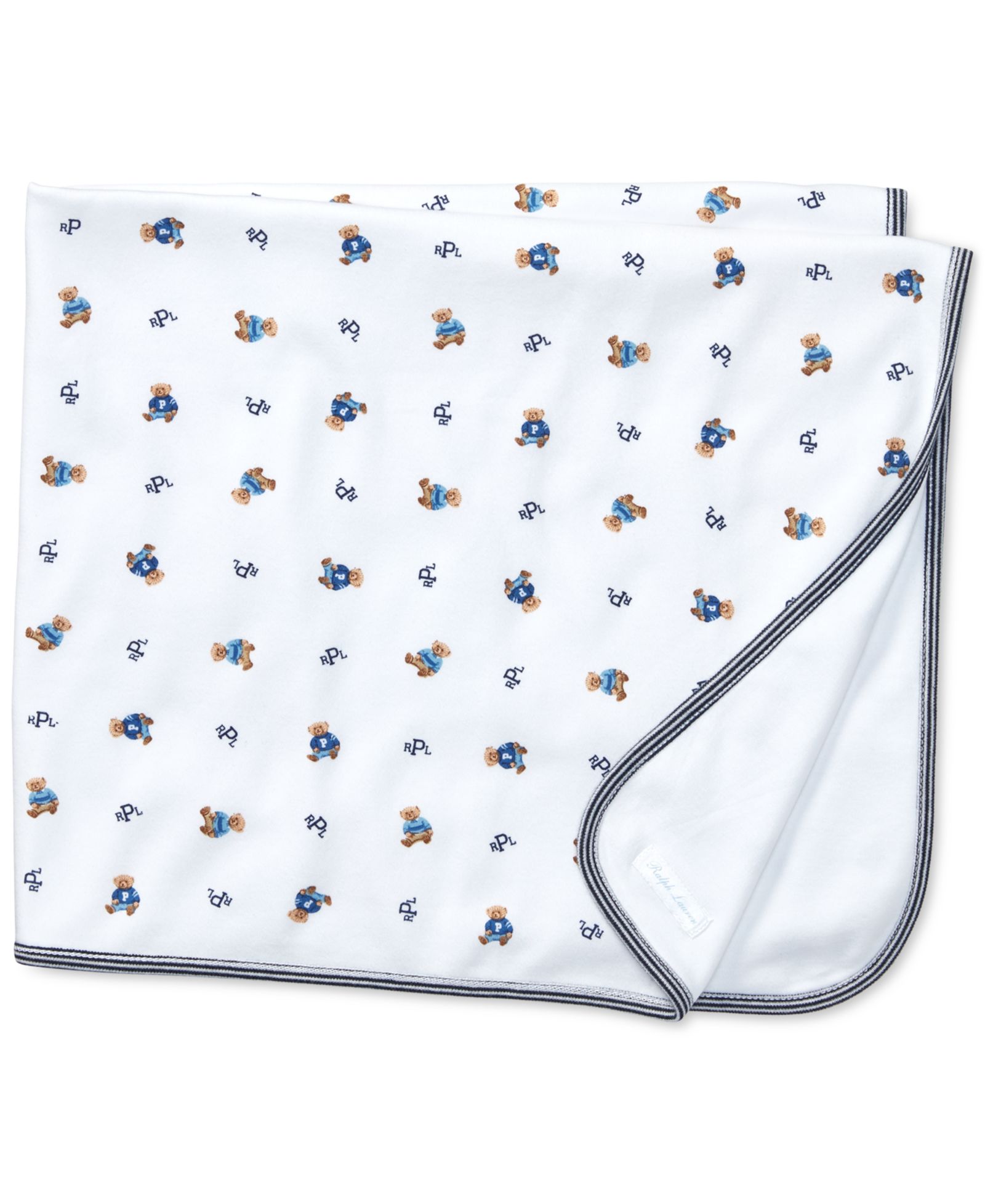 Детский хлопковый плед Polo Ralph Lauren Baby Boys Reversible Bear