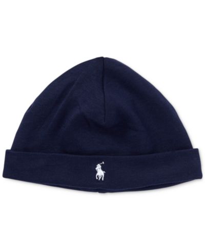 Polo Ralph Lauren Baby Boys Cotton Jersey Fold Over Beanie