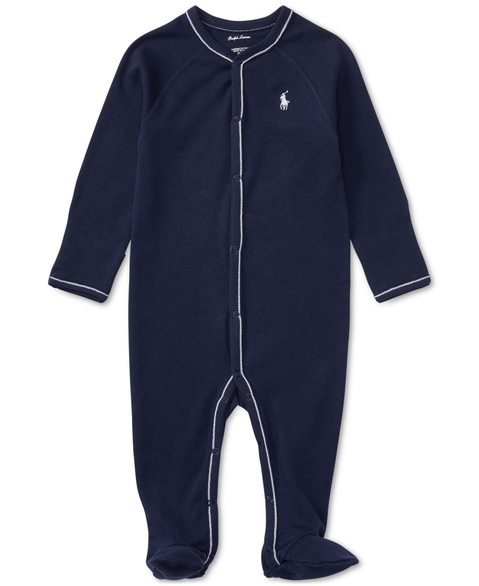 Детский хлопковый комбинезон Polo Ralph Lauren Baby Boys Cotton Footed Coverall