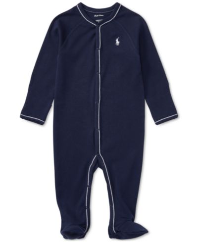 Детский хлопковый комбинезон Polo Ralph Lauren Baby Boys Cotton Footed Coverall