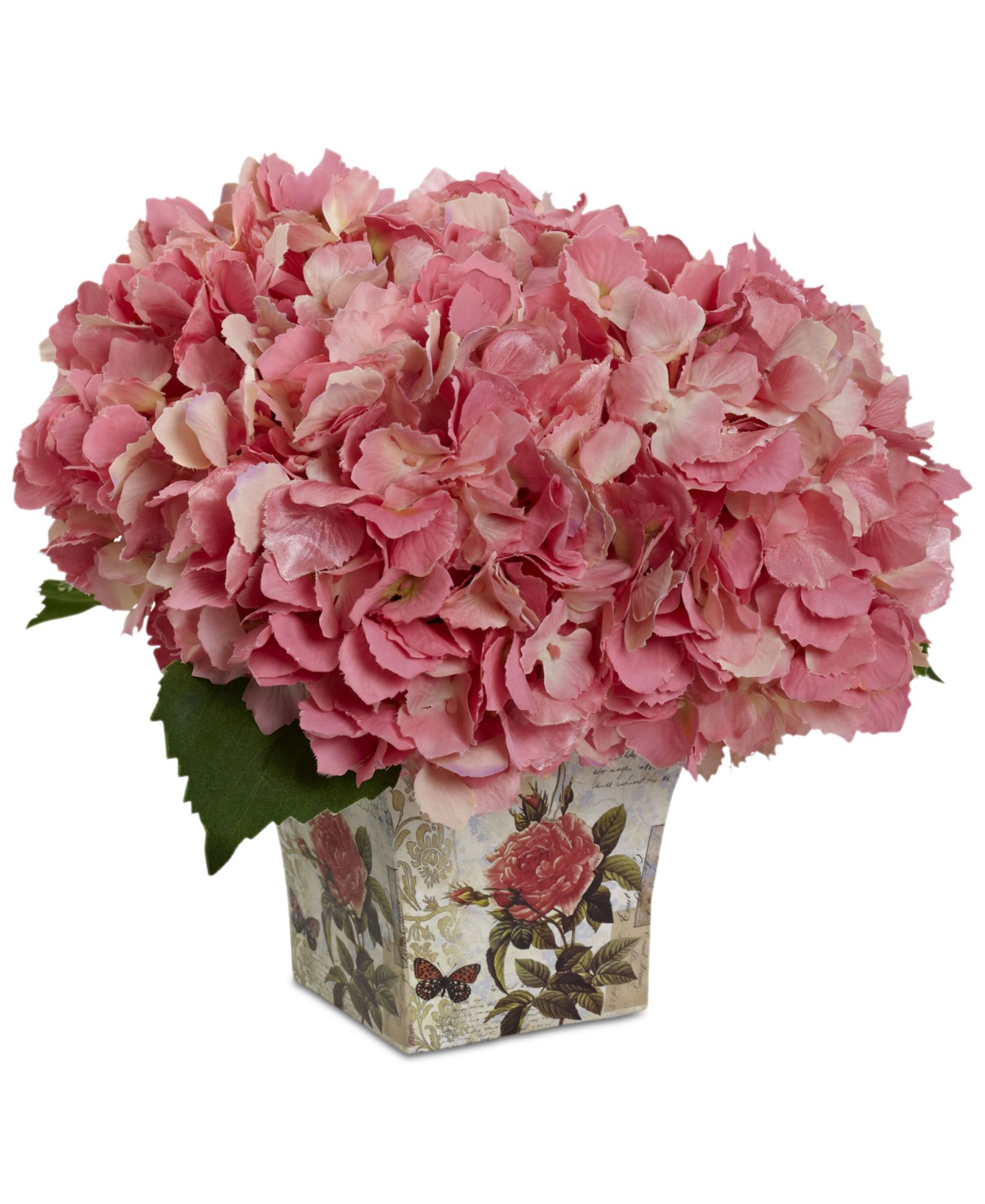 Nearly Natural Искусственный букет Green Hydrangea с кашпо