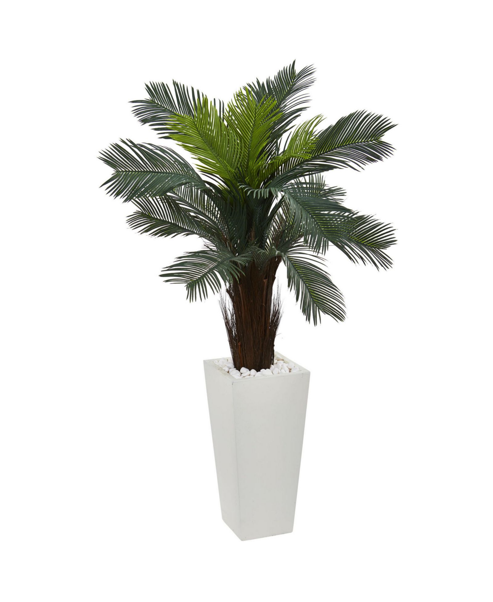 Искусственное растение Nearly Natural 4.5' Cycas UV-Resistant в белом кашпо