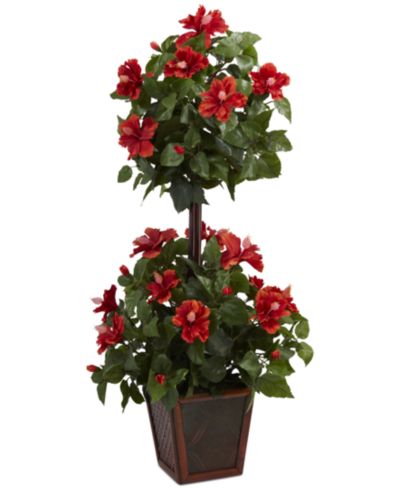 Искусственное растение Nearly Natural 39" Hibiscus Double Topiary