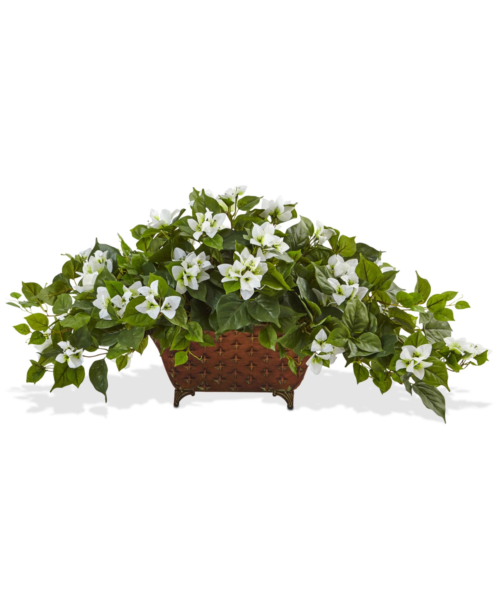 Искусственное растение Nearly Natural Bougainvillea в металлическом кашпо