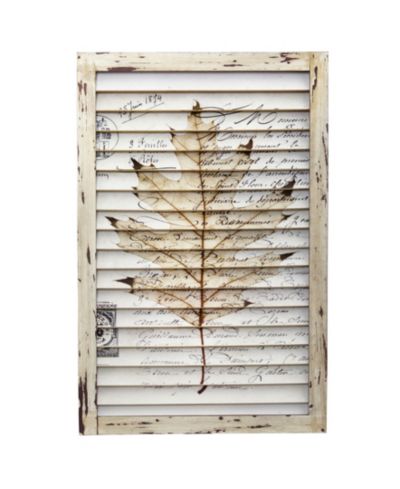 Декор для стен Nearly Natural Maple Leaf Window Shutter