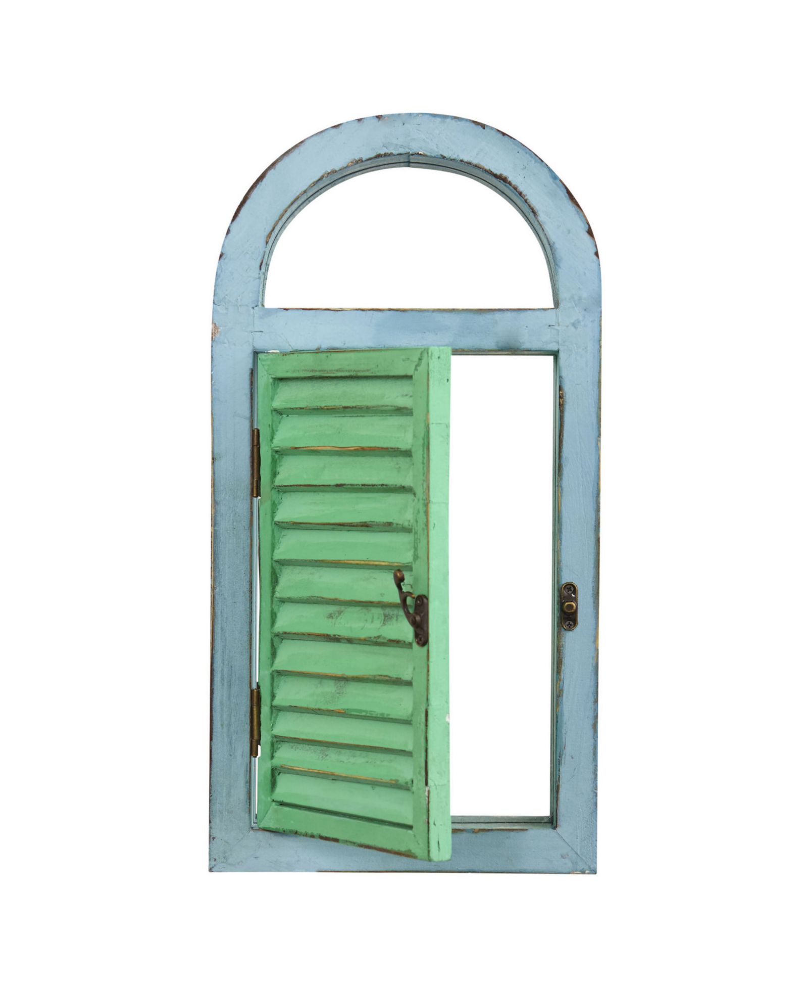 Декор для стен Nearly Natural Vintage-Style Window Shutter & Mirror