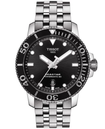 Tissot Мужские часы T-Sport Seastar 1000 Gray Stainless Steel 43mm