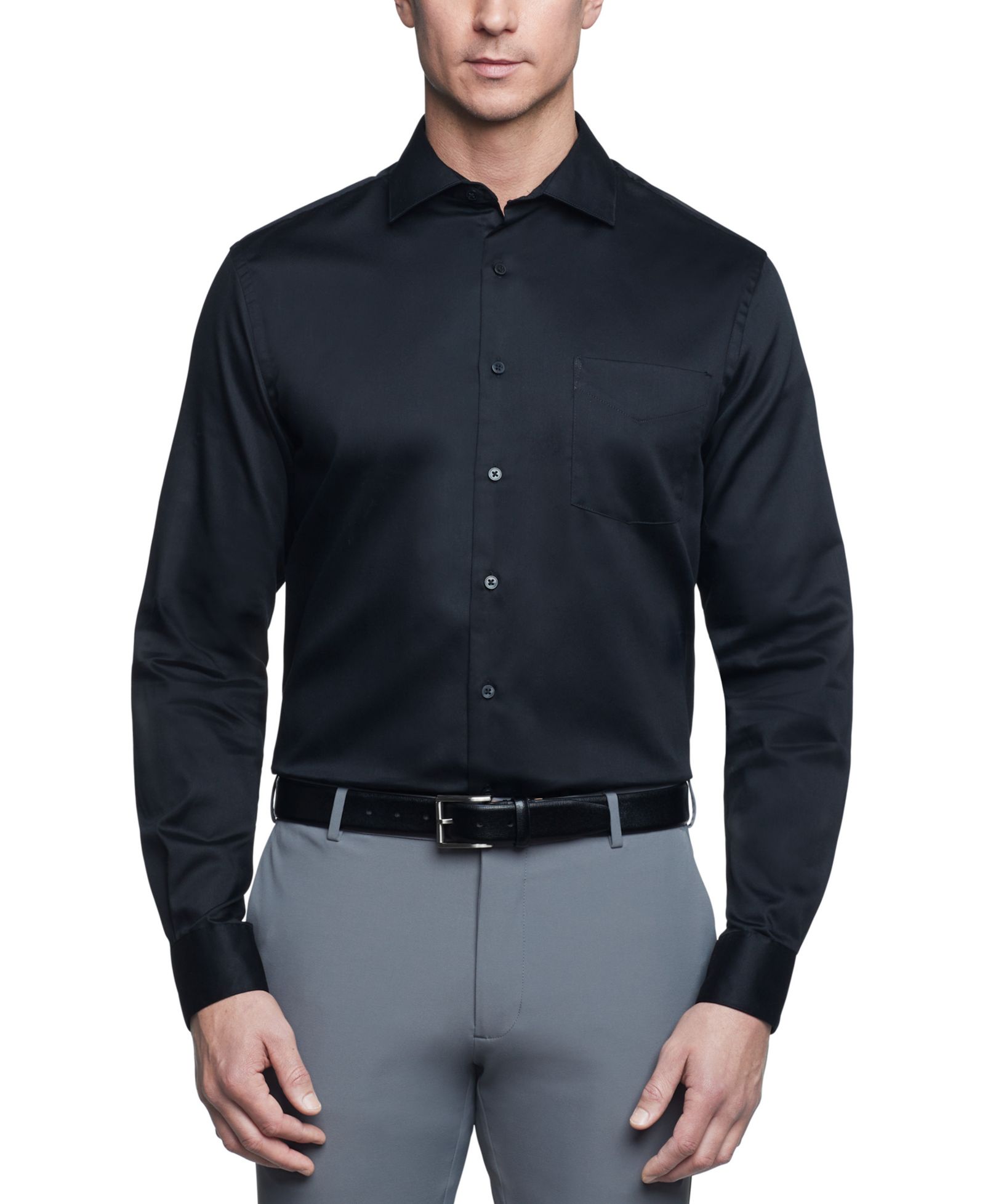 Van Heusen Men's Regular-Fit Stretch Wrinkle-Free Sateen Dress Shirt