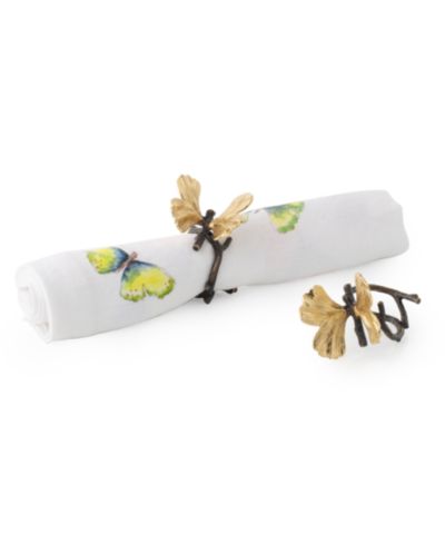 Набор колец для салфеток Michael Aram Butterfly Ginkgo, 4 шт