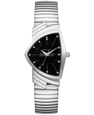 Hamilton Unisex Swiss Ventura Stainless Steel Bracelet Watch 32mm