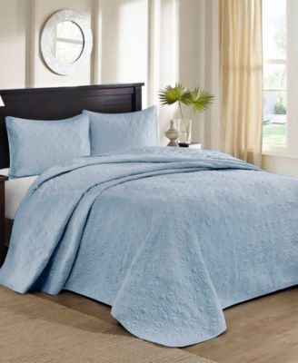 Madison Park Quebec Quilted 3-Pc. Bedspread Set, Queen