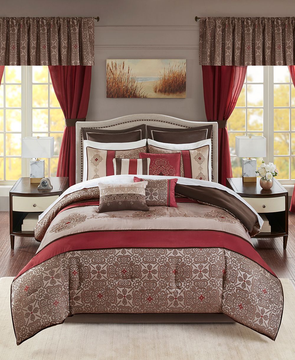 Комплект постельного белья Madison Park Essentials Delaney, 24 шт., Queen