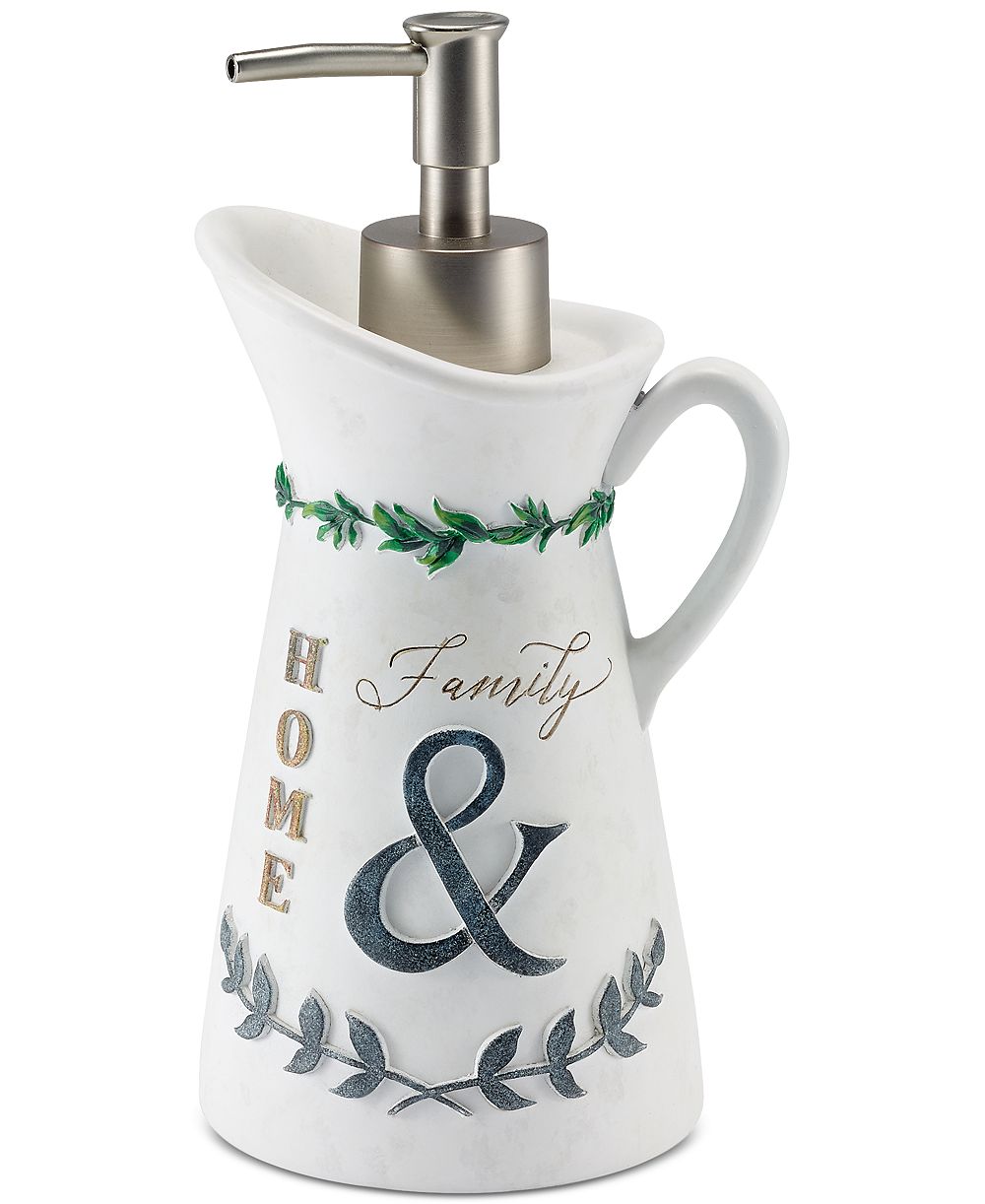 Avanti Modern Farmhouse Rustic Style Resin Soap/Lotion Dispenser