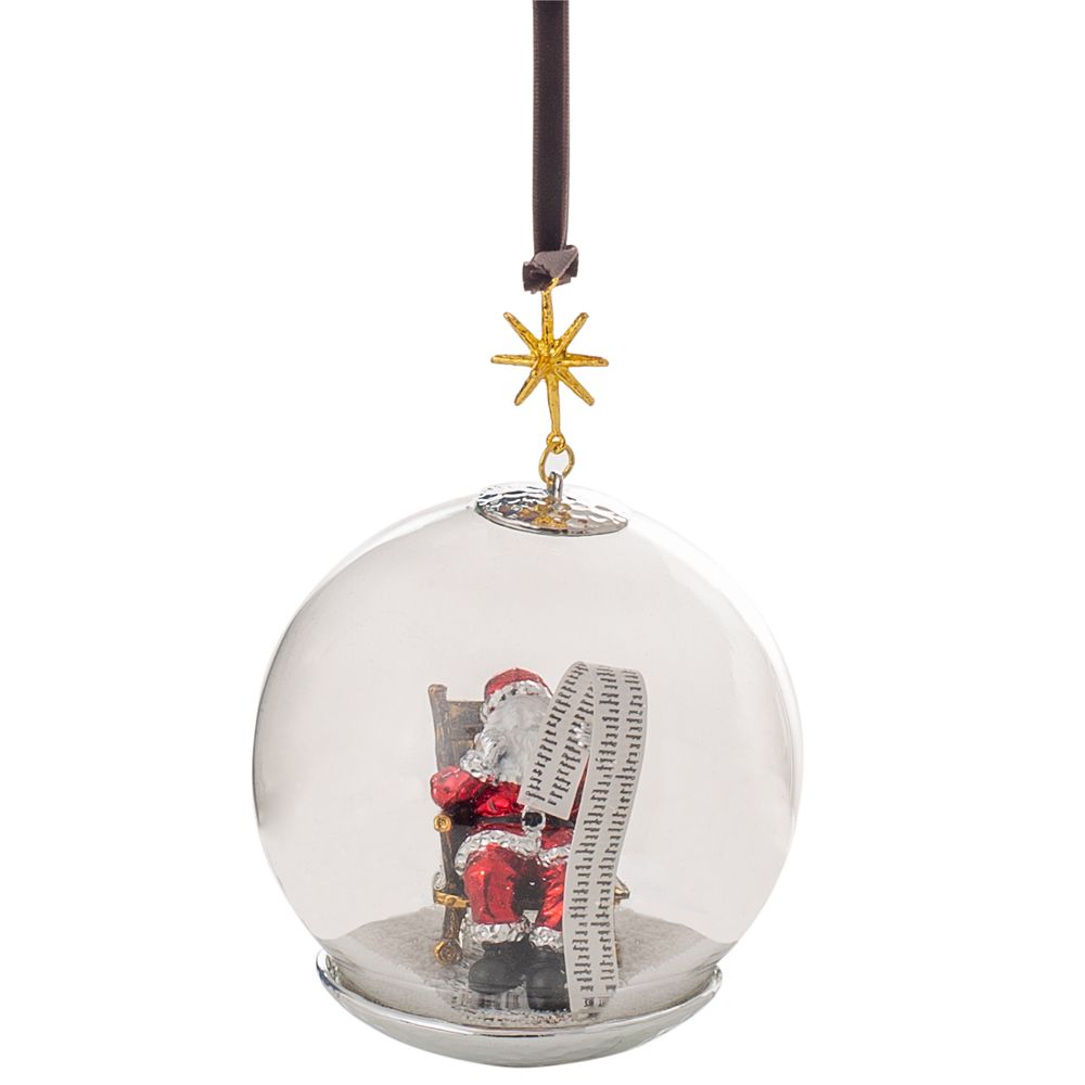 Украшение Michael Aram Santa Snow Globe Ornament