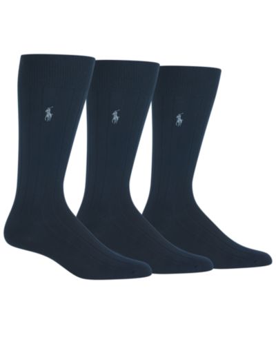 Носки Polo Ralph Lauren Men's 3-Pk. Supersoft Rib Dress