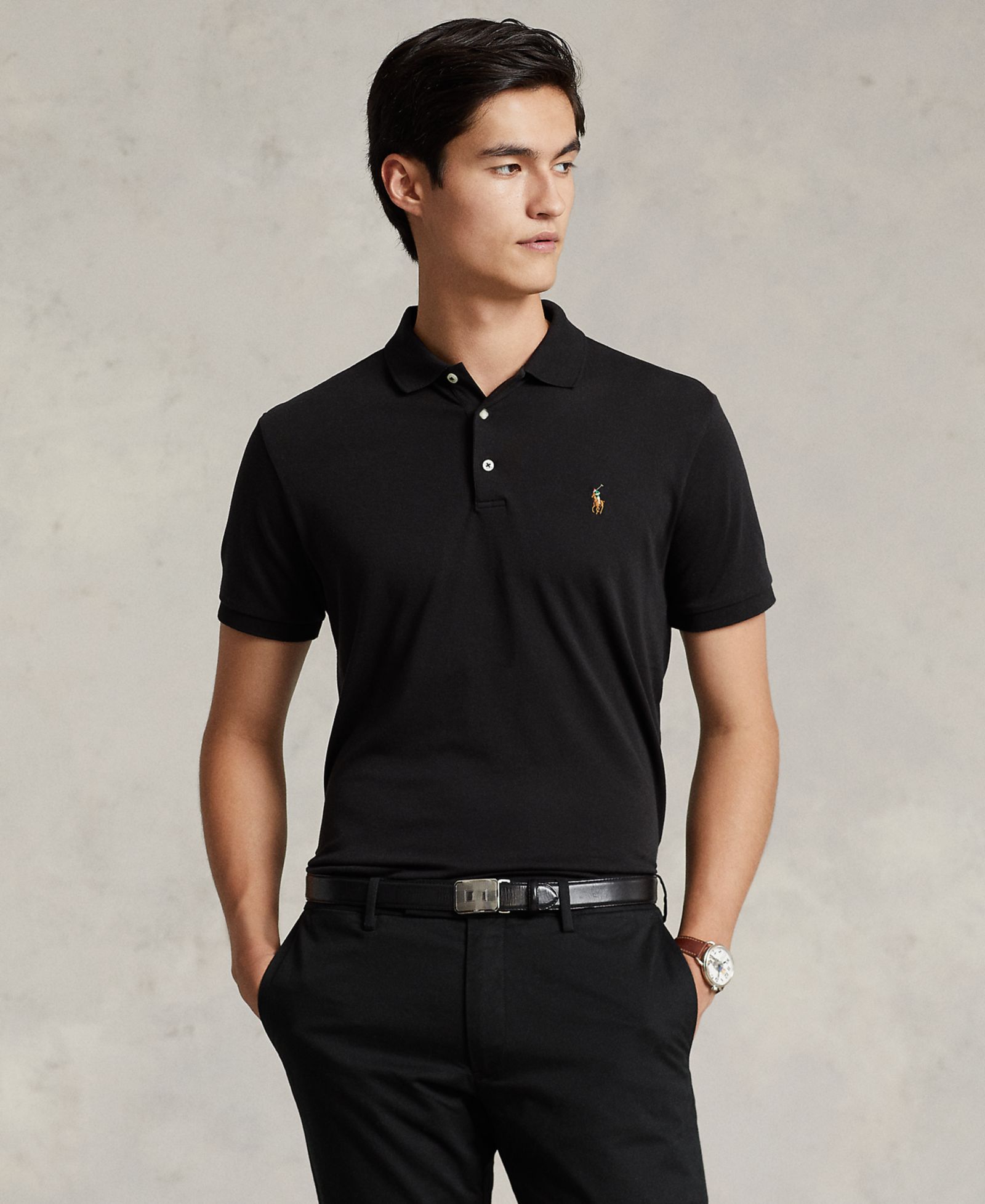 Мужская рубашка Polo Ralph Lauren Slim-Fit из мягкого хлопка