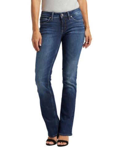 Silver Jeans Co. Suki Mid Rise Stretchy Slim Bootcut Jeans