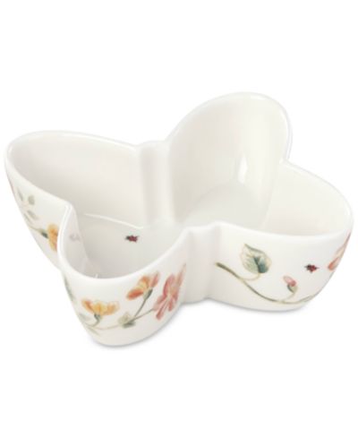 Lenox Butterfly Meadow Porcelain Butterfly Shaped Bowl