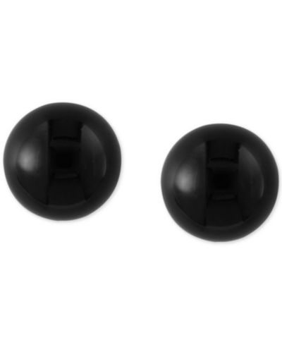 Серьги-гвоздики EFFY® Onyx (10mm) в 14k Gold