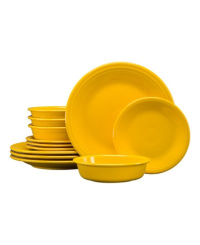 Fiesta Classic Rim Dinnerware Set 12 шт, на 4 персоны