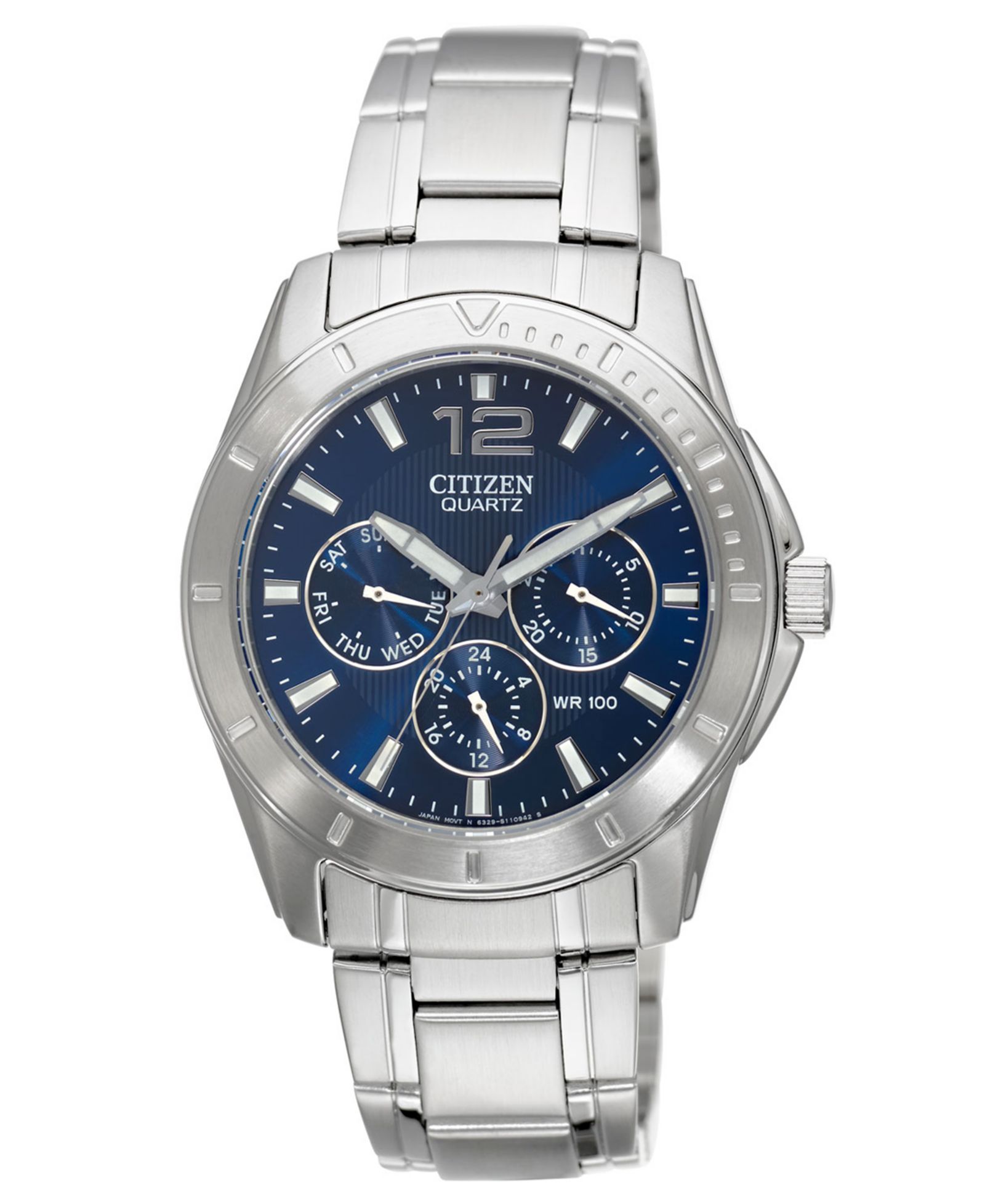 Citizen Мужские часы Chronograph Stainless Steel Bracelet 41mm AG8300-52L
