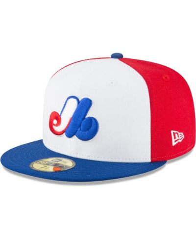 Men's New Era White Montreal Expos Cooperstown Collection Wool 59FIFTY Fitted Hat