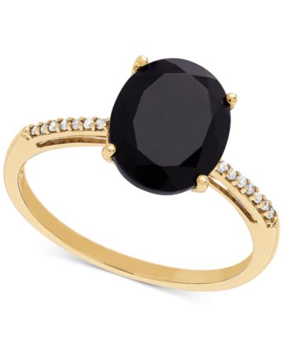 Кольцо Onyx (10 x 8mm) & Diamond Accent в 14k Gold