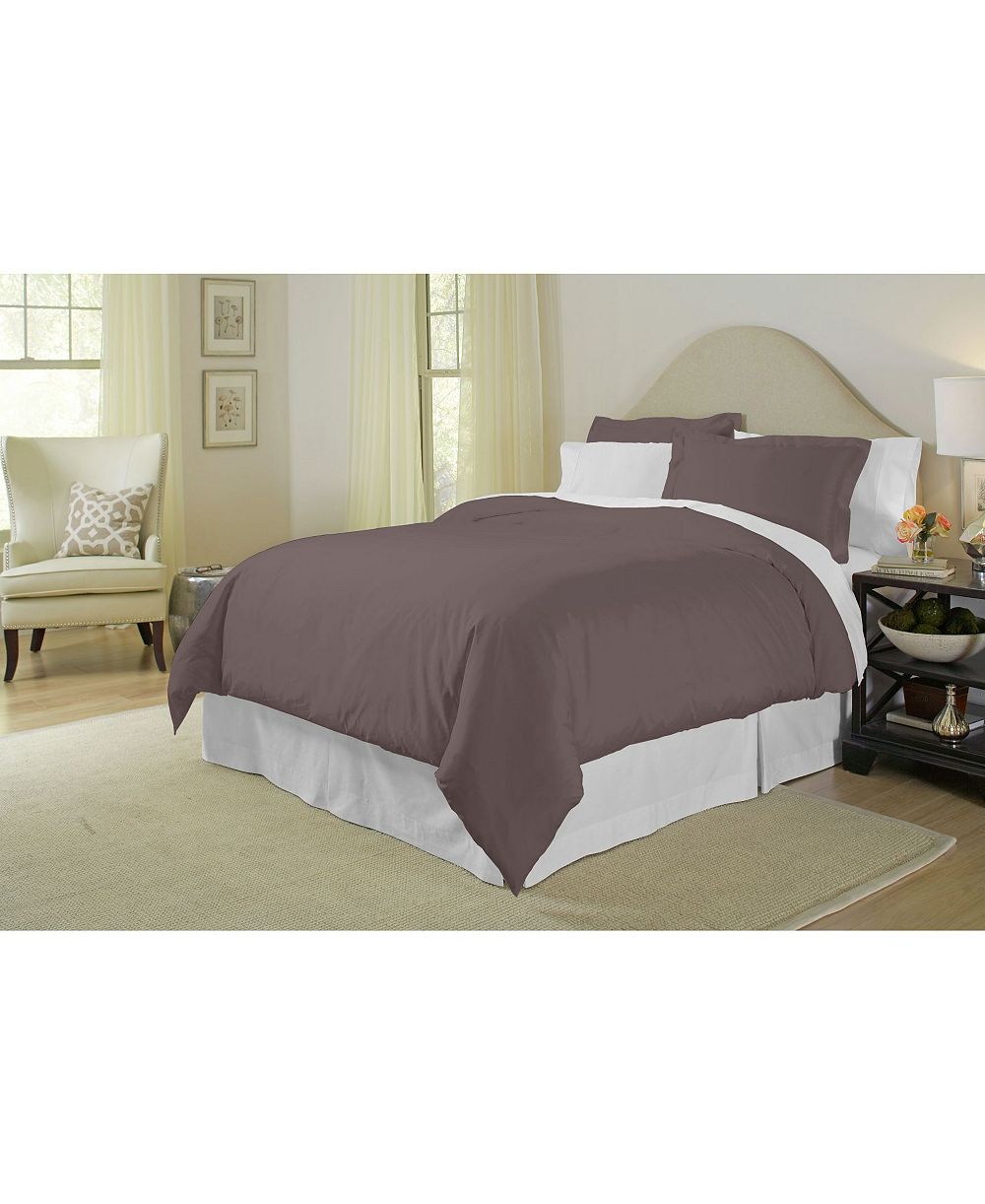 Pointehaven Solid 400 Thread Count Cotton Sateen Duvet Cover Sets, King/California King