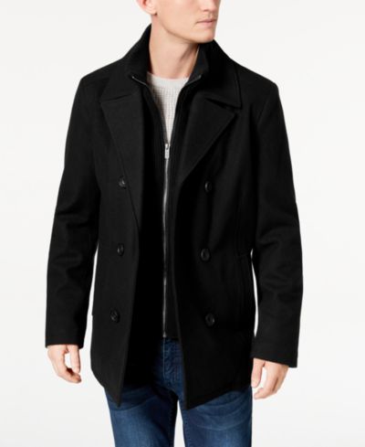 Kenneth Cole Мужское шерстяное пальто с подстежкой
