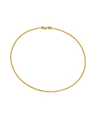 Браслет на лодыжку Sparkle Chain, 10" (1-1/2mm) в 14k Yellow Gold или 14k White Gold