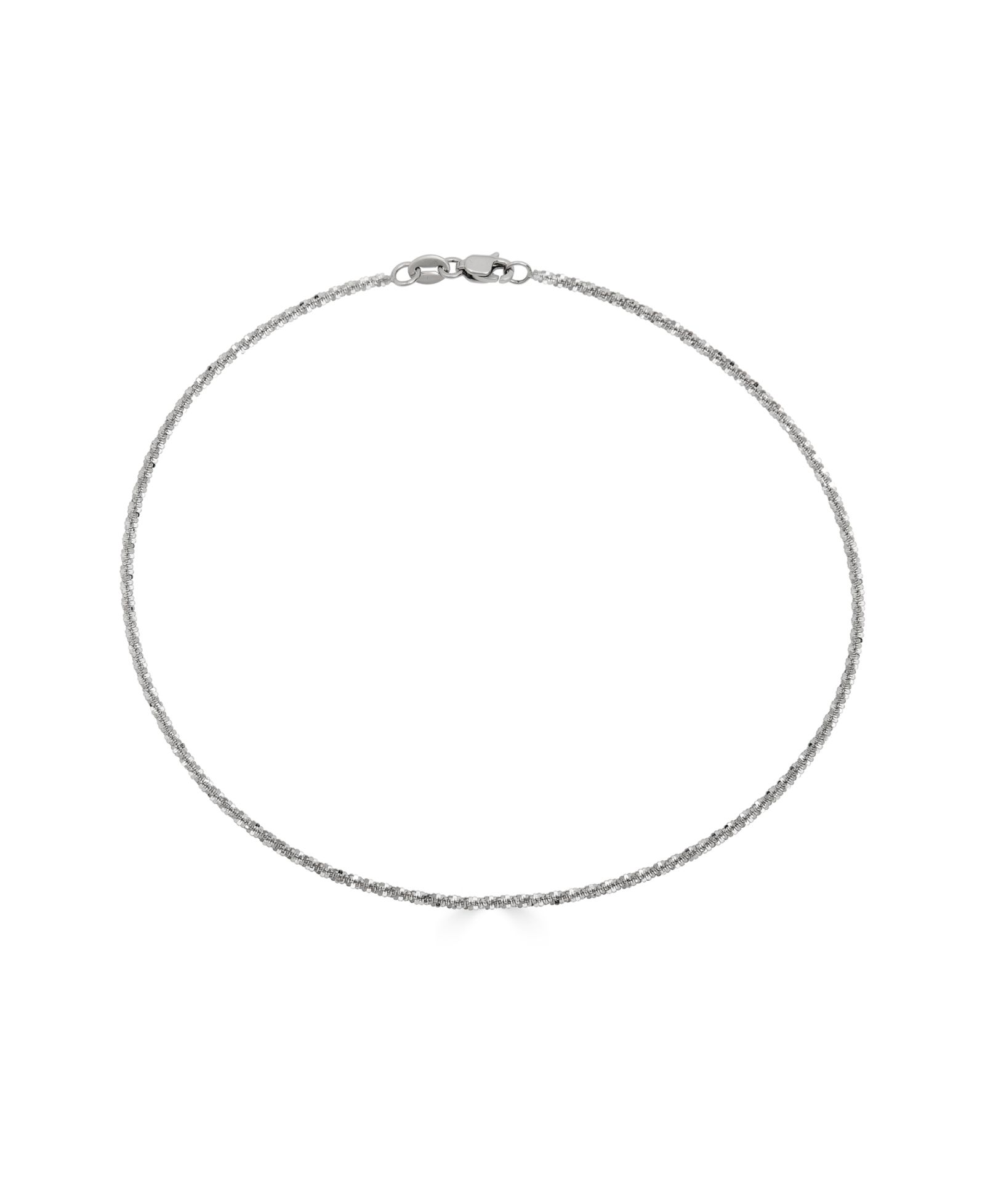 Sparkle Chain Ankle Bracelet, 10" (1-1/2mm) in 14k Yellow Gold or 14k White Gold.