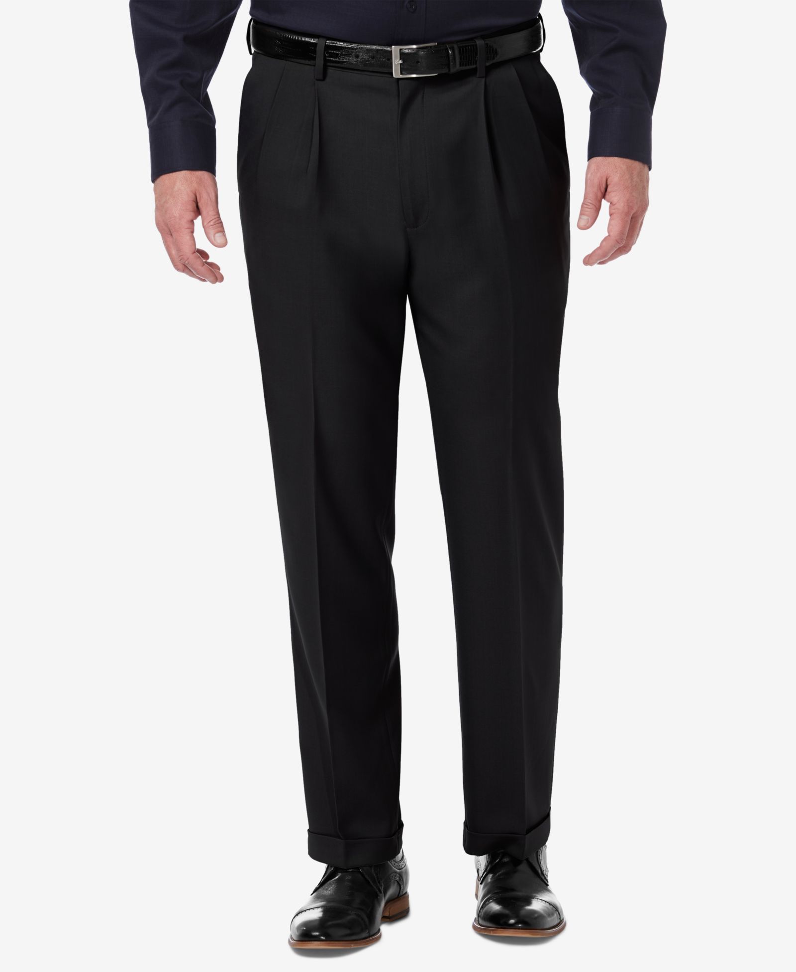 Брюки Haggar Men's Premium Comfort Stretch Classic-Fit Solid Pleated