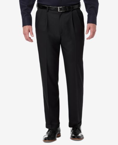 Брюки Haggar Men's Premium Comfort Stretch Classic-Fit Solid Pleated