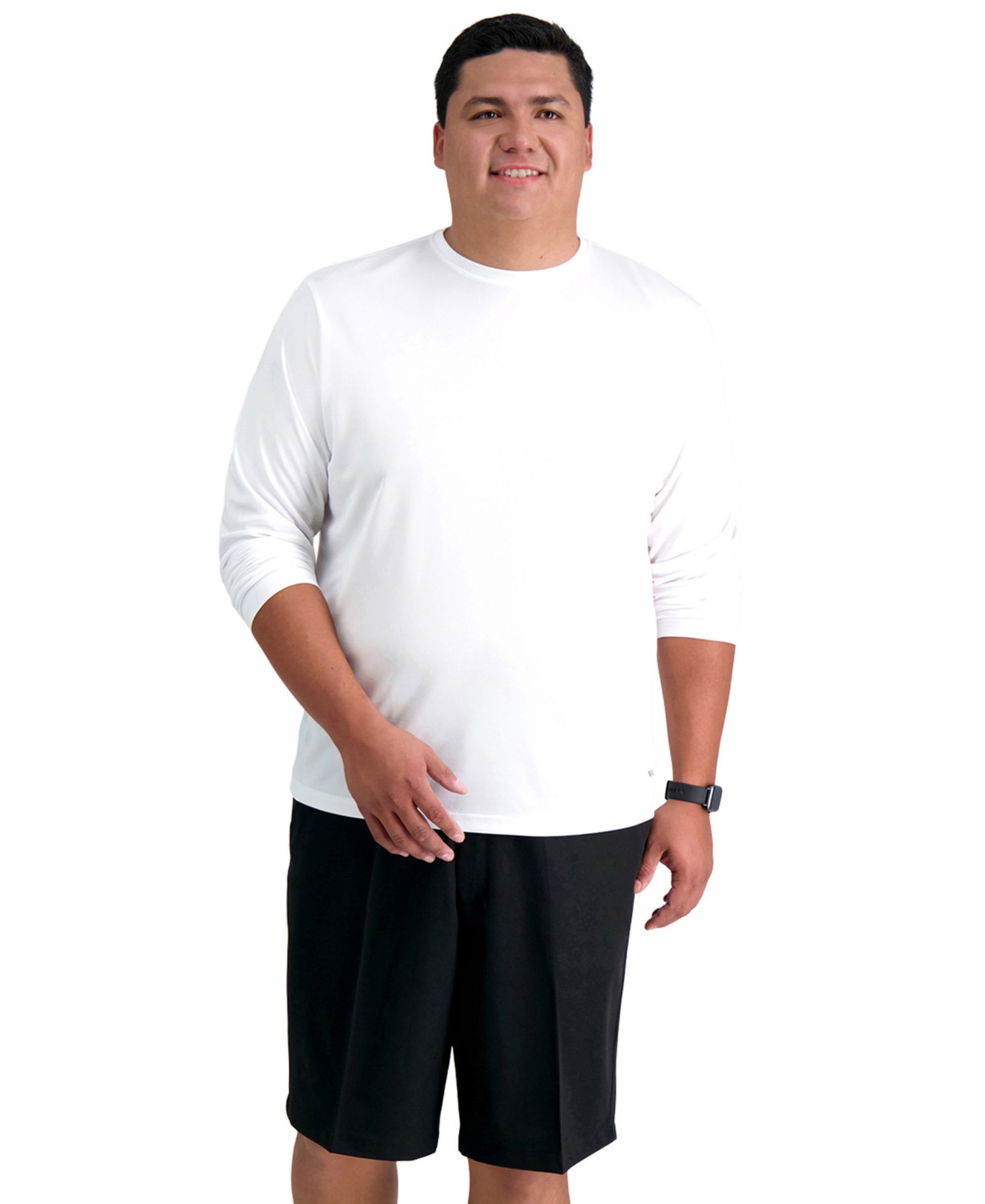 Haggar Men's Big & Tall Cool 18 PRO® Classic-Fit Stretch Flat-Front 9.5" Shorts