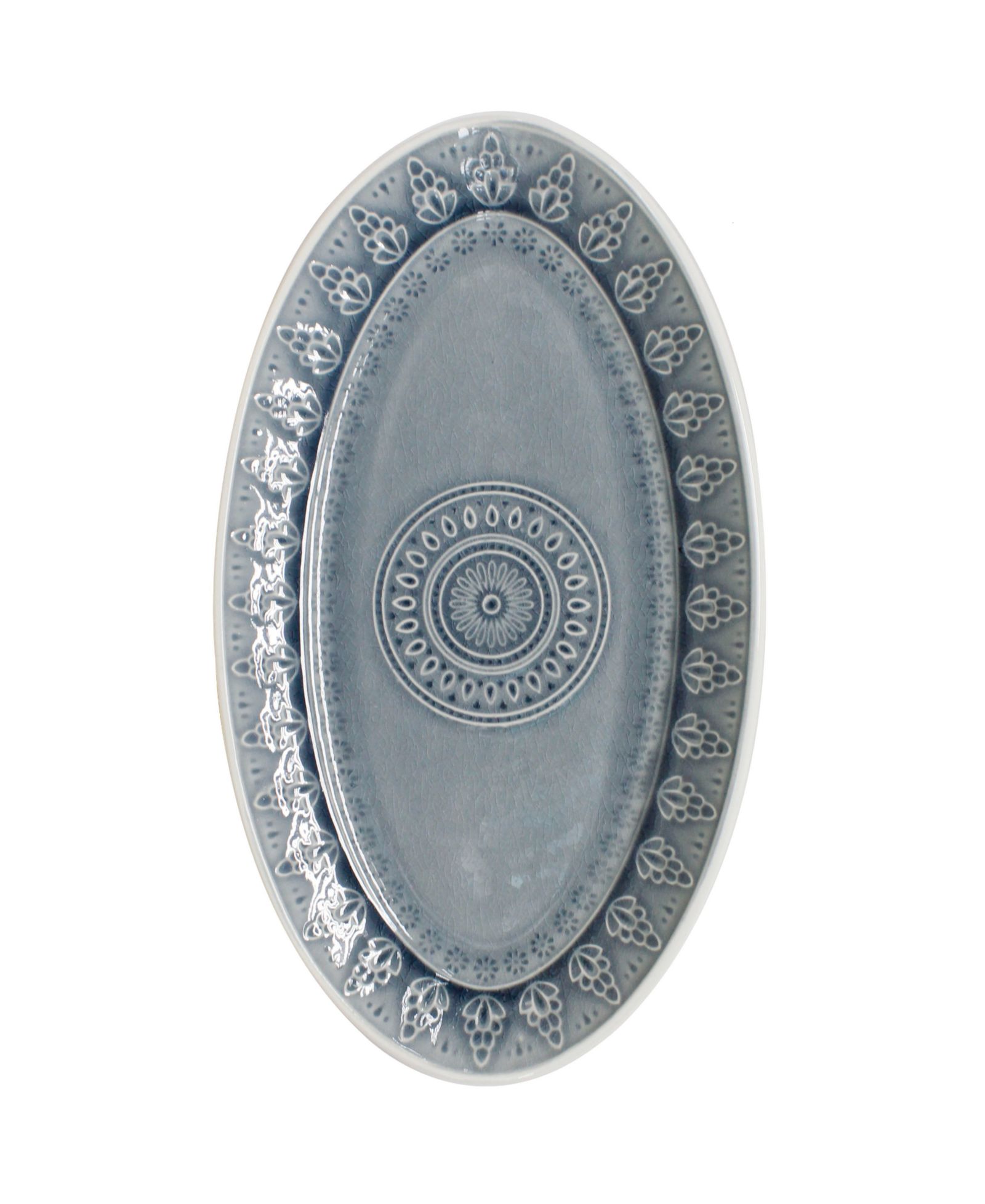 Овальное блюдо Euro Ceramica Fez Oval Platter