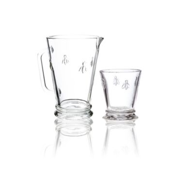 La Rochere Napoleon Bee 34-ounce Pitcher and 6 x 9-ounce Tumblers.