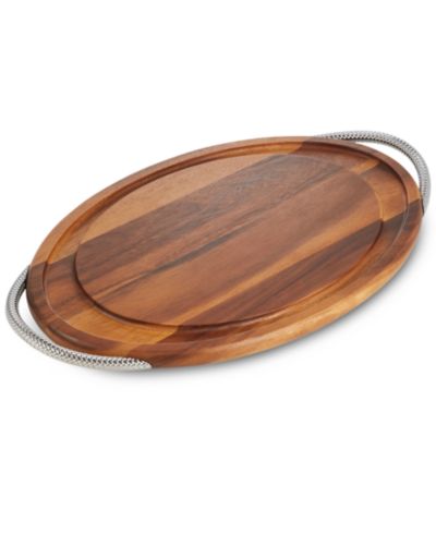 Nambé Braid Carving Board with Handles