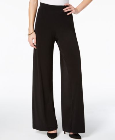 NY Collection брюки палаццо Petite Mid Rise Pull On Wide-Leg