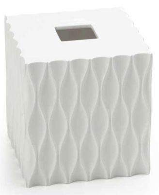 Roselli Trading Company Wave Tissue Box Cover